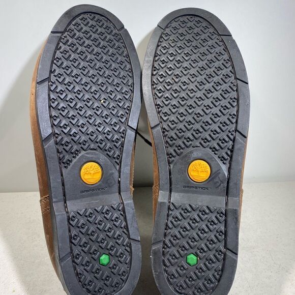 Timberland Mens Size 13 Two-Eye Brown Leather Deck Shoes Lace Around - Picture 6 of 8